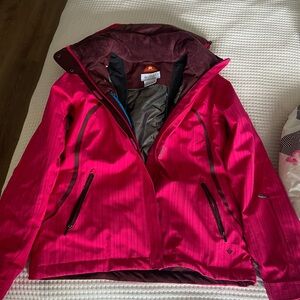 Women's Columbia Ski Jacket - Medium (Pink)
